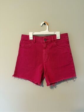 faherty pink sunwashed denim shorts